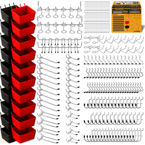 297 piece pegboard - hooks, kit